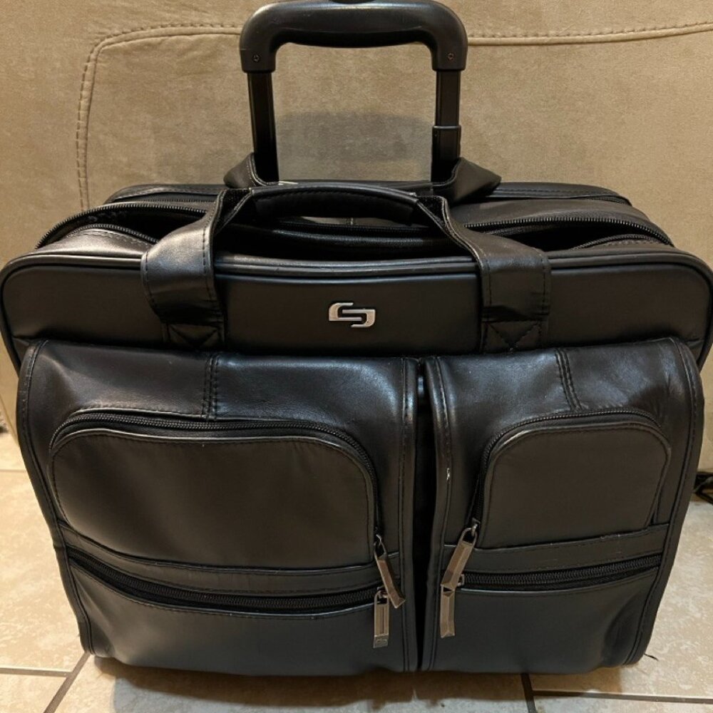 Solo Wheeled Black Laptop Bag for Business Travel